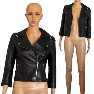 Rococo leather vintage jacket, size 36